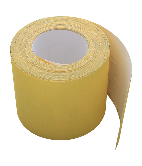 Rollo papel abrasivo corindón amarillo 120 mm x 25 m grano 80