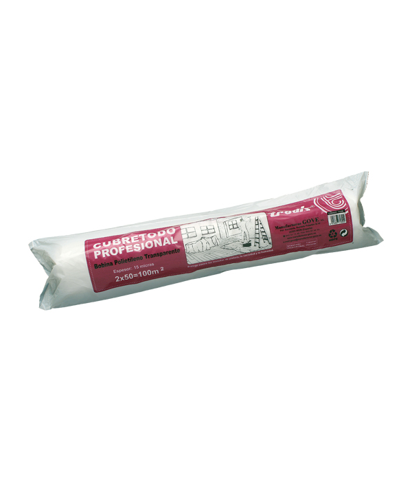Bobina film cubretodo profesional 15 micras - 2x50 m