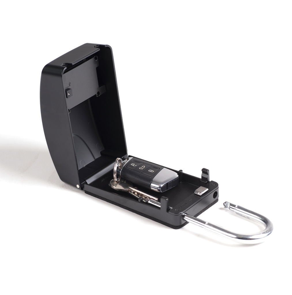 Cadenas boitier sécurité clés Maxi noir 