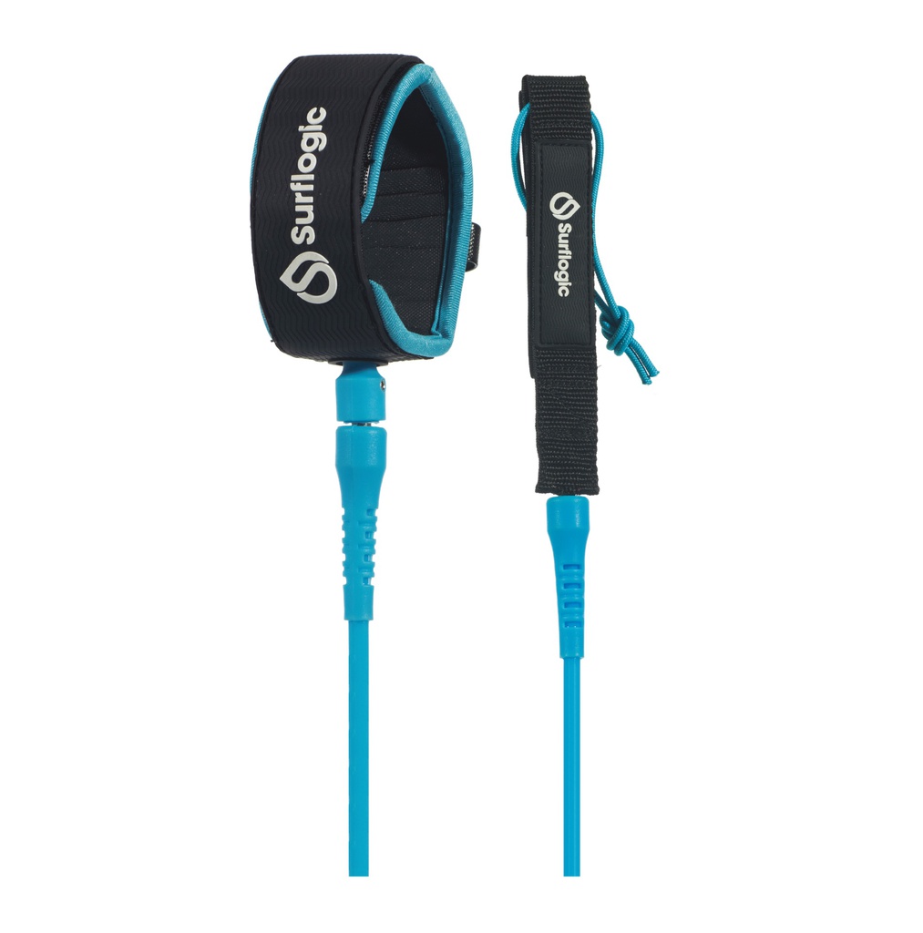 Leash Longboard 9 Ankle cyan