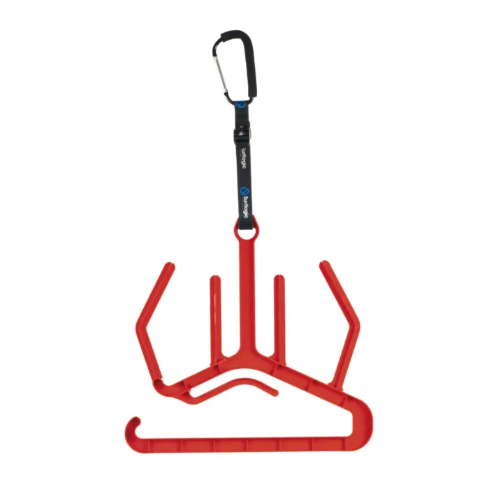 Percha traje y accesorios Maxi Double System roja