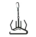 Percha traje y accesorios Maxi Double System negra