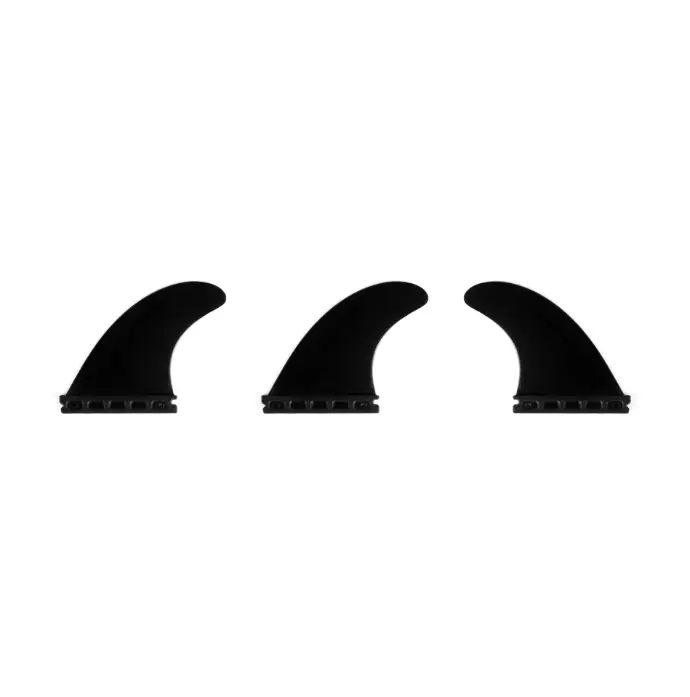 Dérives Thruster fin set Standard - Single tab - noir