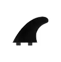 Thruster fin set Standard - Dual tab - Black