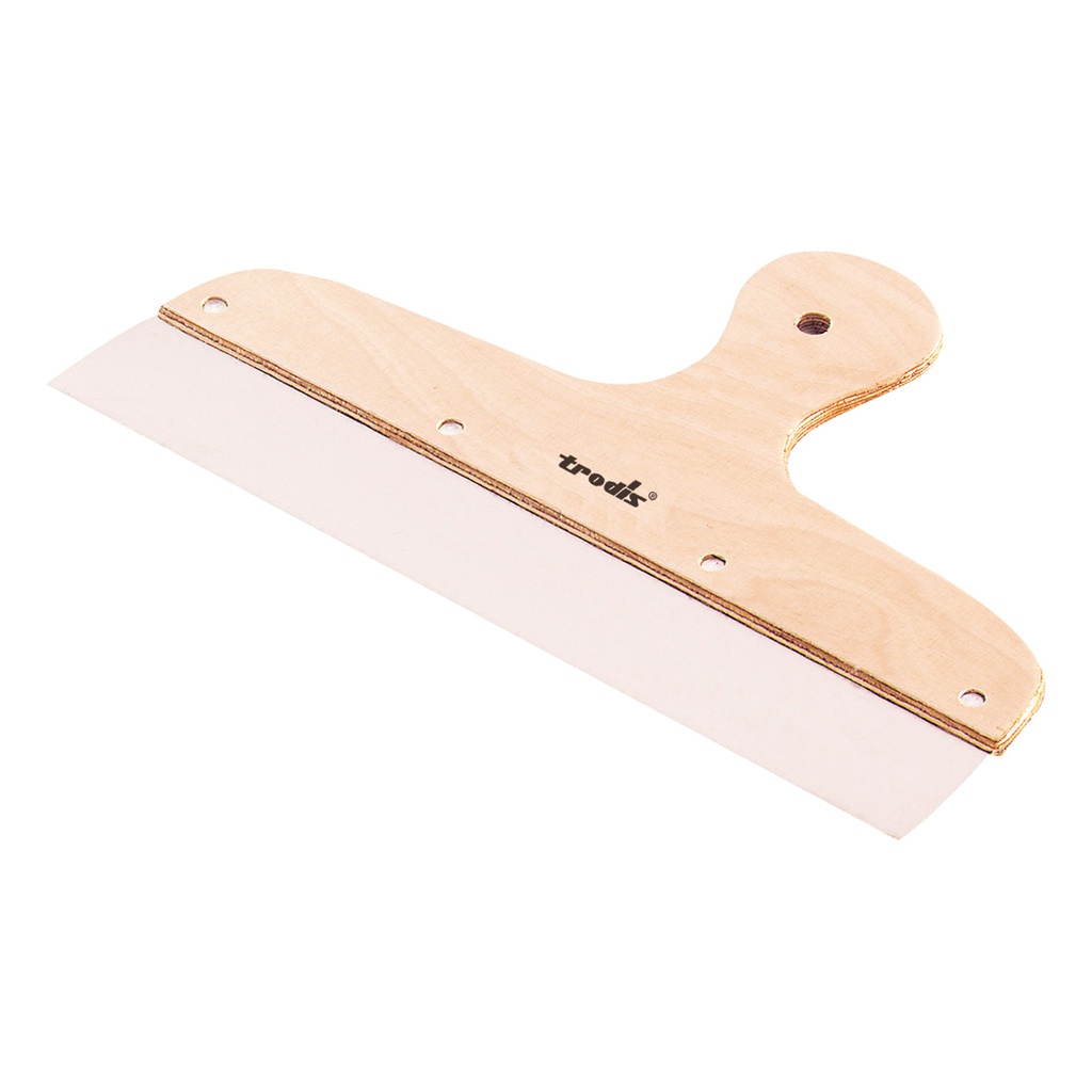Espátula emplastecer inox. mango madera 350 mm